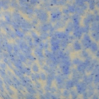 Burley Winter Pottery blue over cream glaze